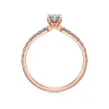 Pierścionek z różowego złota z diamentami AJPZ_112